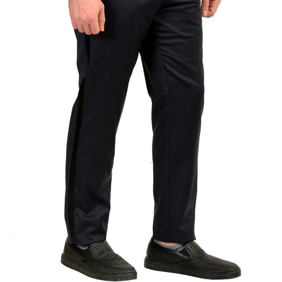 Hugo Boss Men's "H-Huge-2Pcs-Tux-224" 100% Wool Tuxedo Dress Pants US 34R IT 50 - Picture 2 of 3